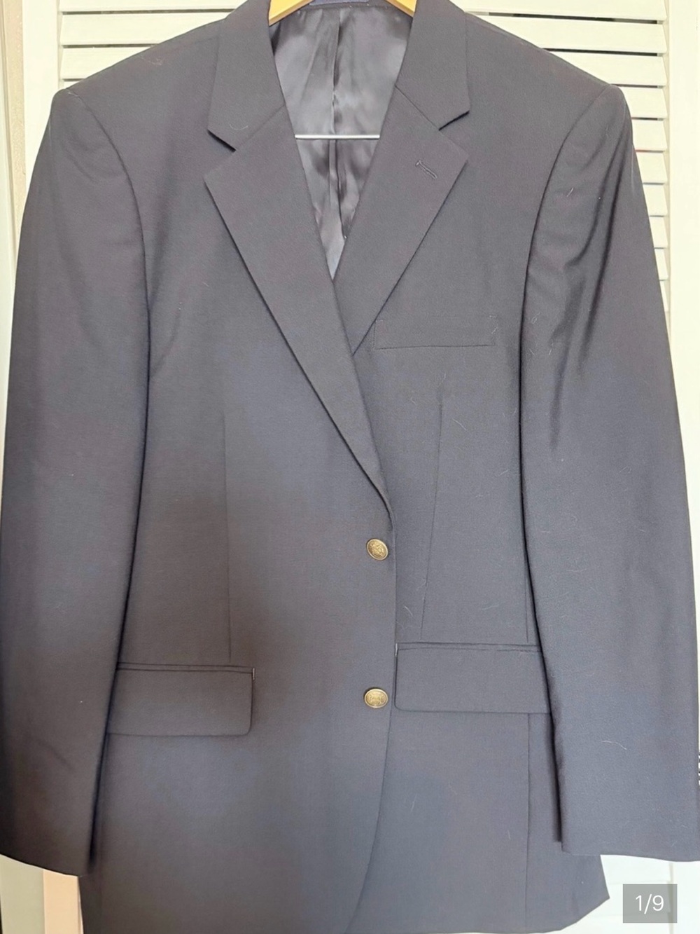 Club Room Men's Black Two-Button Sport Coat